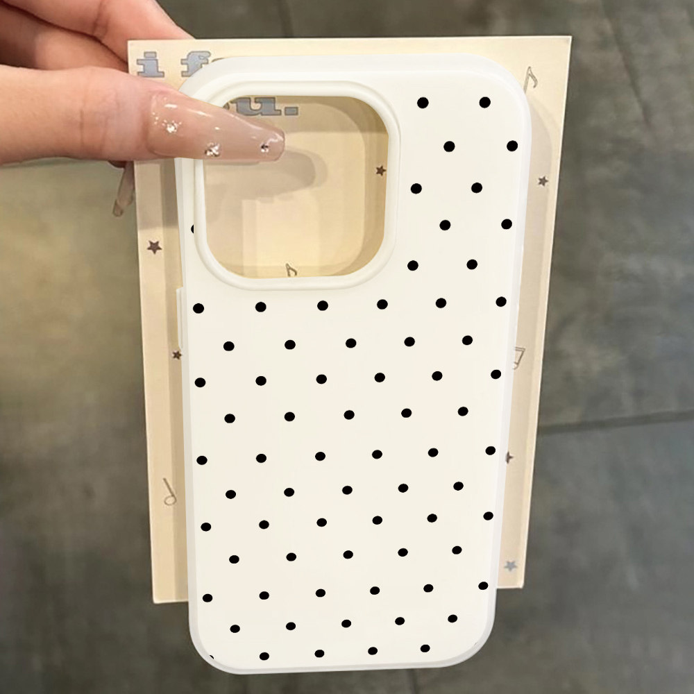 Samsung Galaxy S25 - Minimalistyczne etui w kropki, odporne na